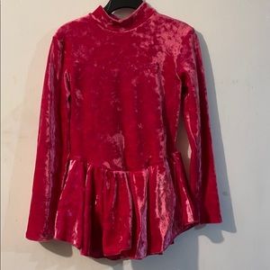 Dance or ice skating leotard with skirt